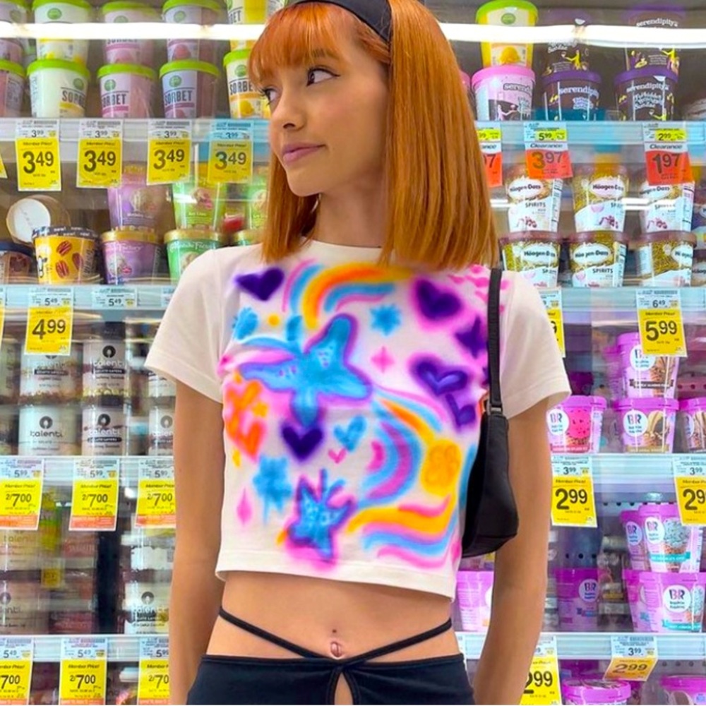 Tie Dye Butterfly’s Cropped